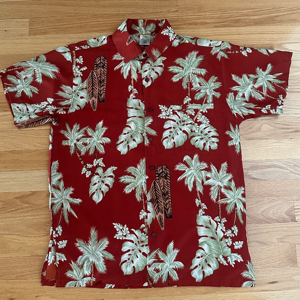 Rima Mens Hawaiian Shirt Size Medium